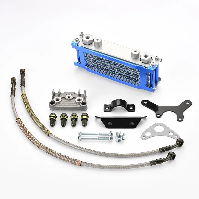 50cc-140cc Motorcycle Universal Oil Cooler Oil Radiator Kit For Honda Yamaha Kawasaki Dirt Bike Moped Scooter Enduro Motocross