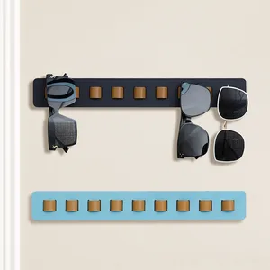 Wooden glasses storage rack mounted on the wall sunglasses rack glasses storage rack display 8 Main Sales Glasses Hates - №1