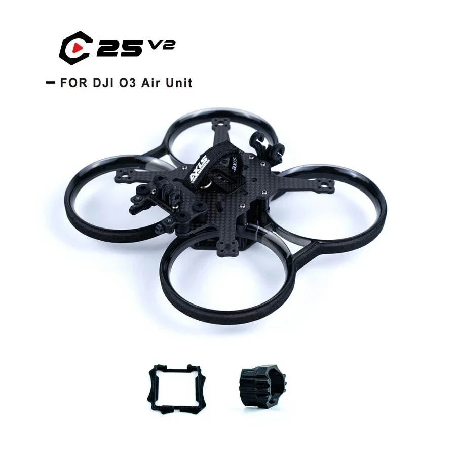 Axisflying C25/C25 V2 Carbon Fiber FPV Frame Kit 2.5inch Cinewhoop Support O3 Air Unit RC Freestyle Drone