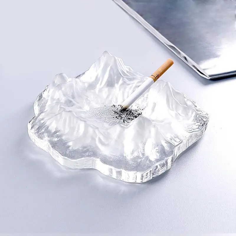 

Iceberg ashtray online celebrity ins wind luxury snow mountain glacier ashtray crystal glass creative personality tre