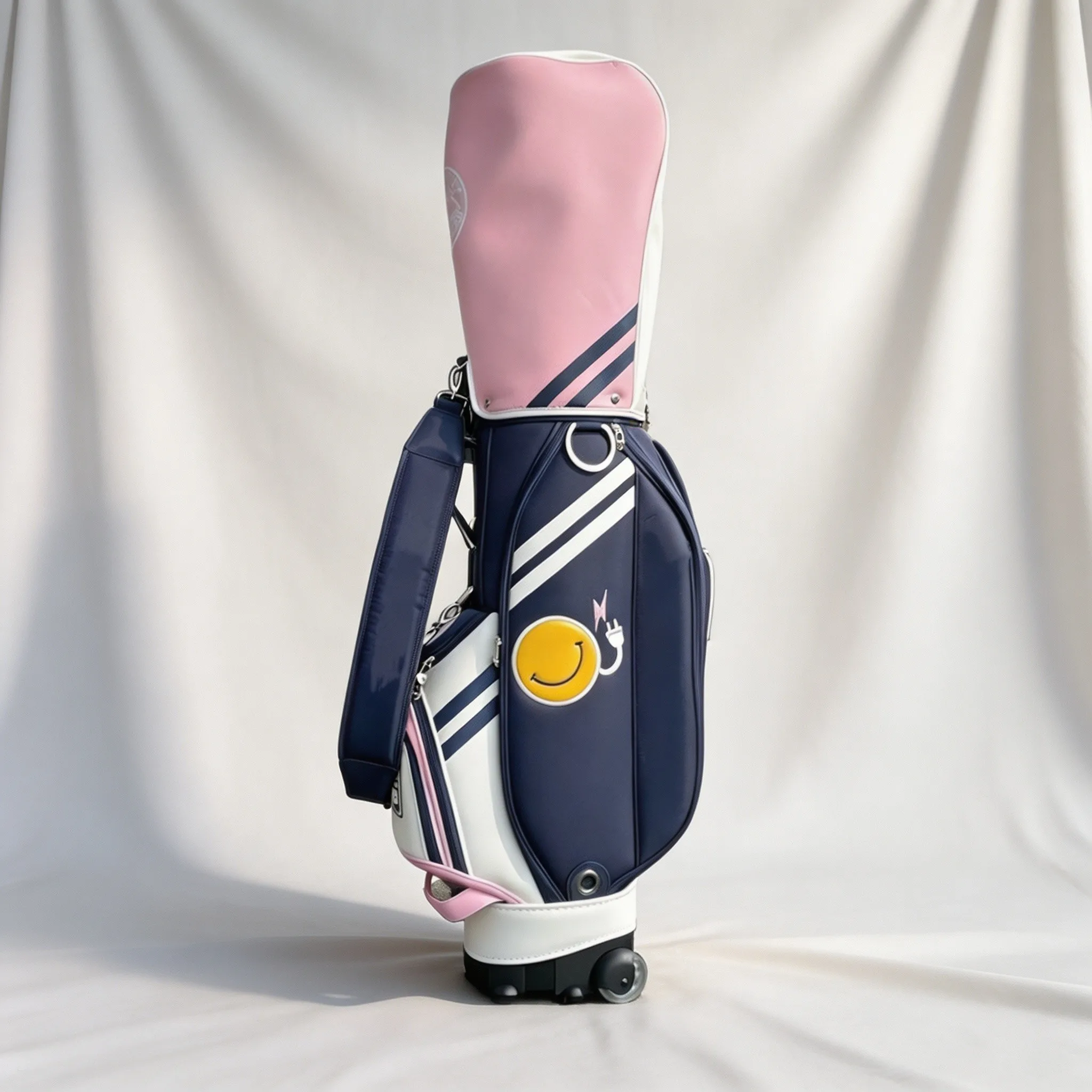 Trendy Lightweight Rolling Golf Club Bag, New Wheeled Standard Golf Travel Bag for Golfers