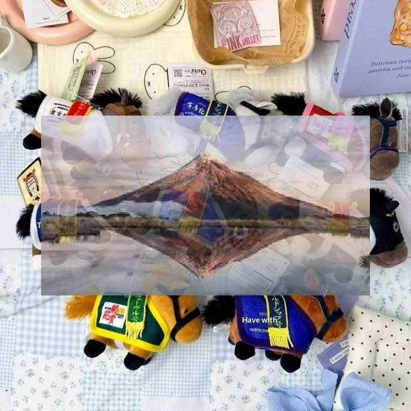 

Милый плюшевый брелок-подвеска для сумки в виде пони из полипропилена, 1 шт., сувенир, подарок, плюшевая игрушка-лошадка Тенно Шо, маленькая лошадка-чемпион