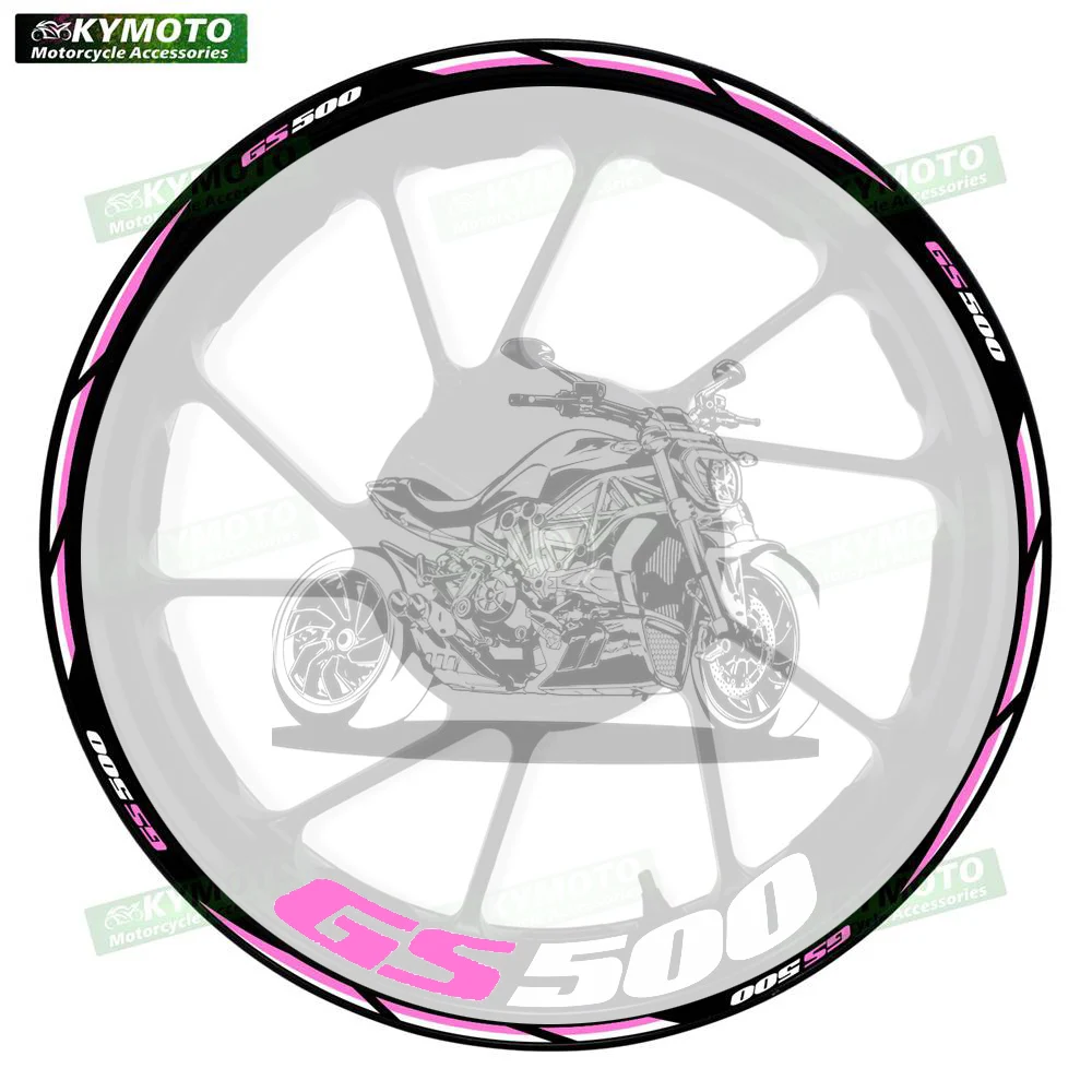 

Аксессуары для мотоциклов GS500 GS 500, 17-дюймовые наклейки на передние и задние колеса, обтекатели, модифицированные светоотражающие наклейки, украшение