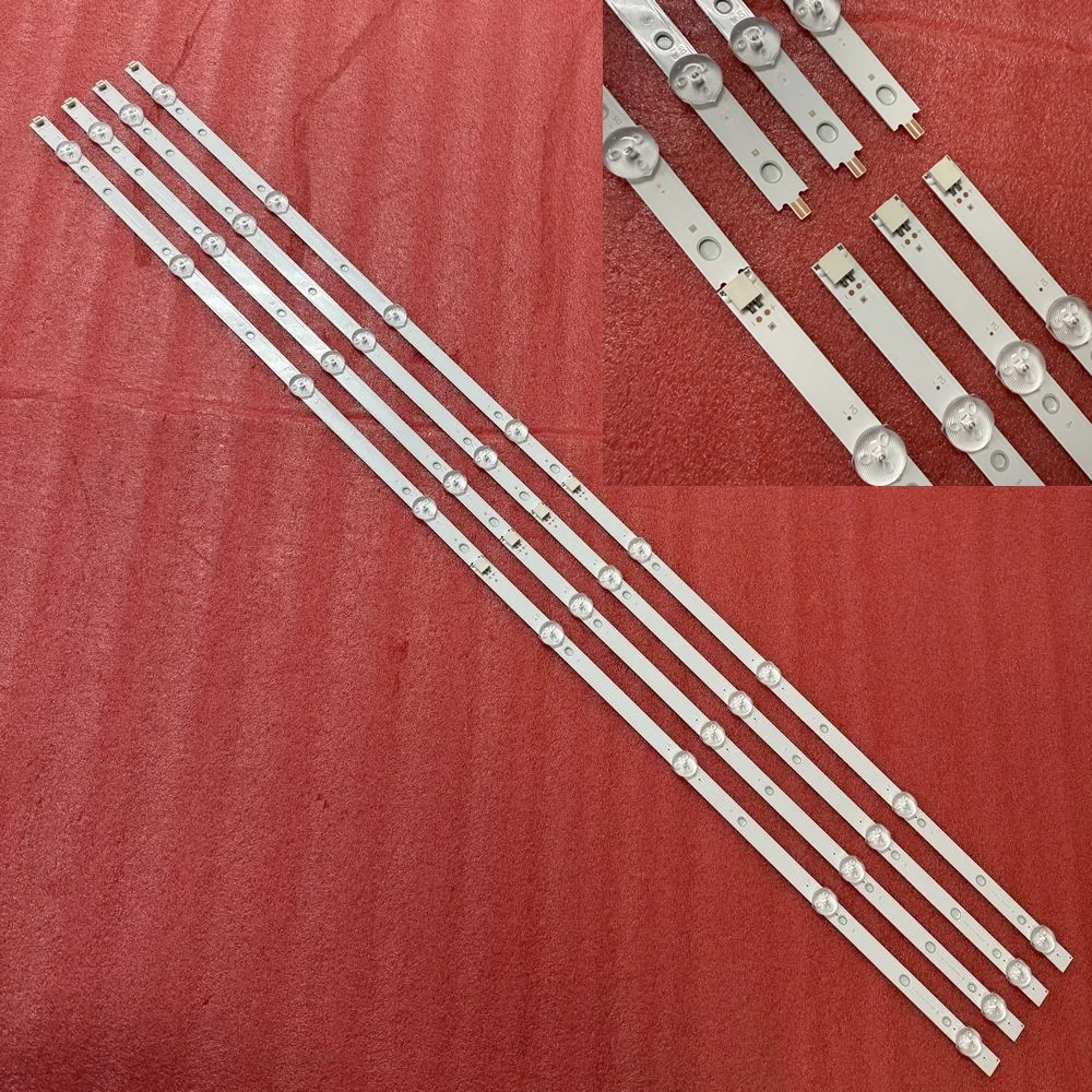

4pcs/set LED Strip For 43PUS6703 12 43PUS6804 43PUS6814/12 43PUS6400 43PUS6262/12 43PUS6162 LB43015 V1 LB43104 V0_02