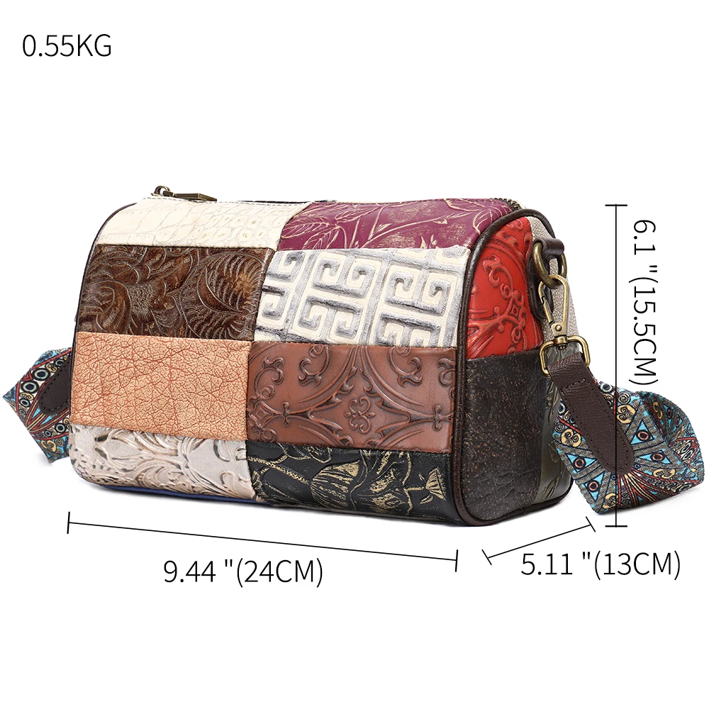 WESTAL Multi-color Shoulder Bags for Women Genuine Leather Designer Satchels Women's Leather Bag Messenger Crossbody Bags 2125