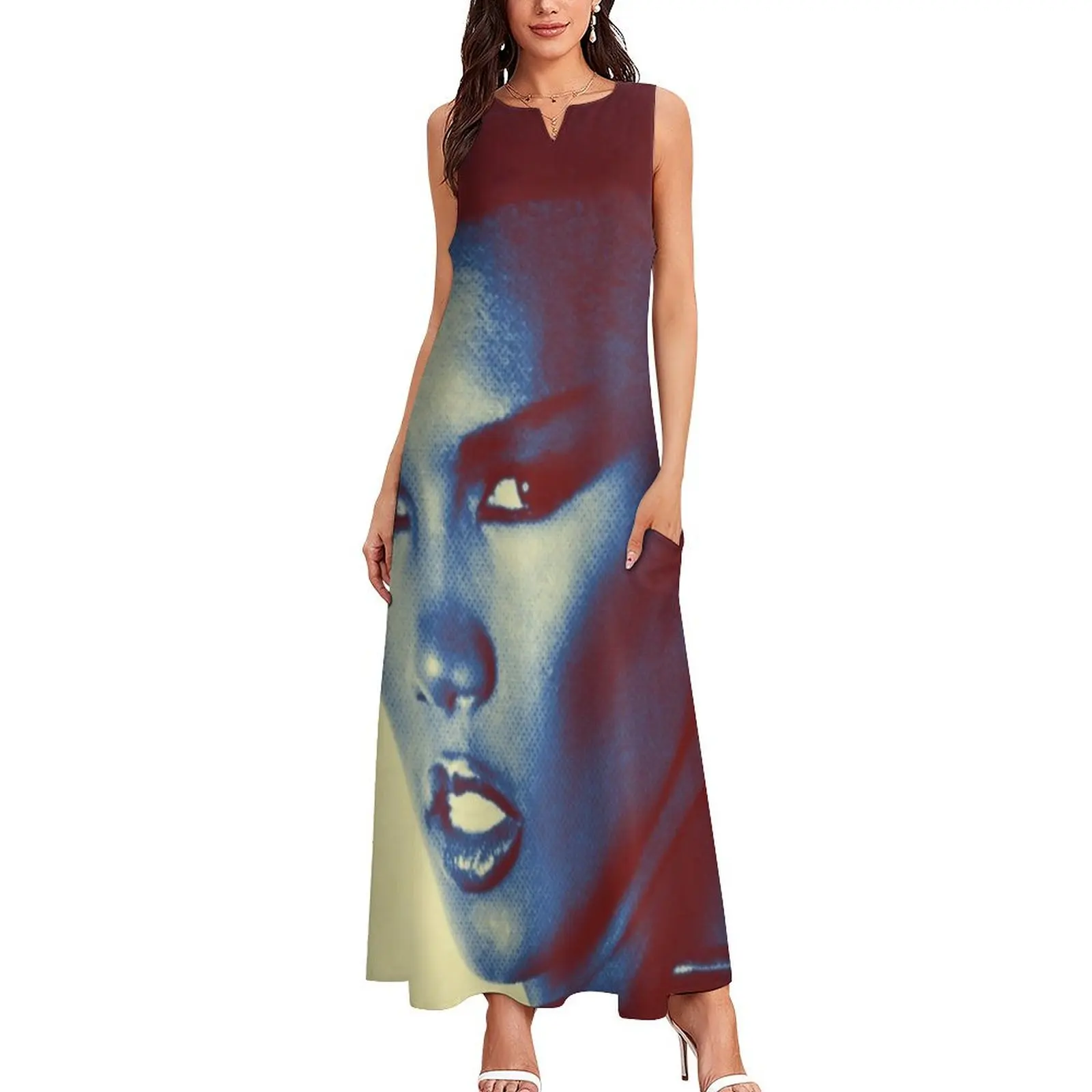 Grace Jones Long Dress Women's summer dress loose summer dress evening dresses luxury 2025 Women's evening