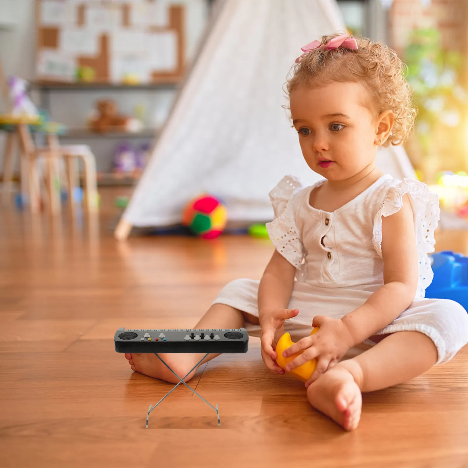 

Деревянный электронный орган-украшение для миниатюрного домика, прочный, ударопрочный, яркий, в тон, для миниатюрной музыкальной комнаты