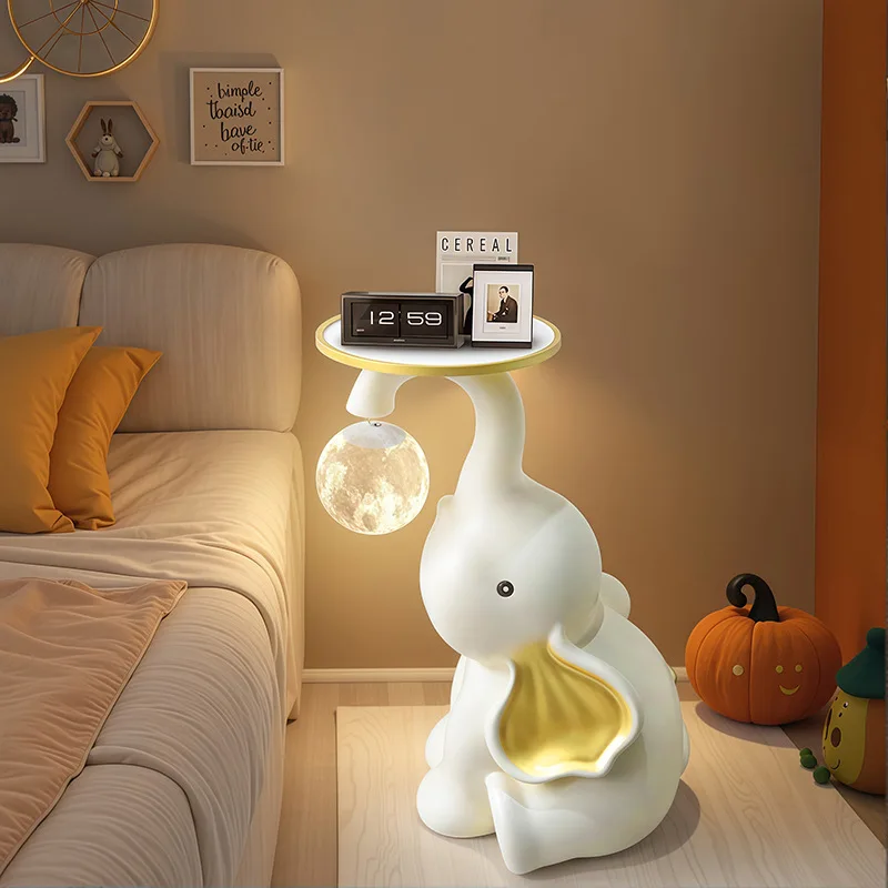Creative home elephant floor lamp ornament opening gift living room bedroom wedding room hotel front desk decoration