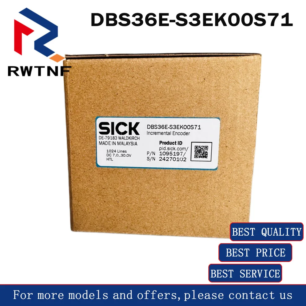Brand New Genuine DBS36E-S3EK00S71 SICK Encoder part number 1095197,100% original warehouse stock