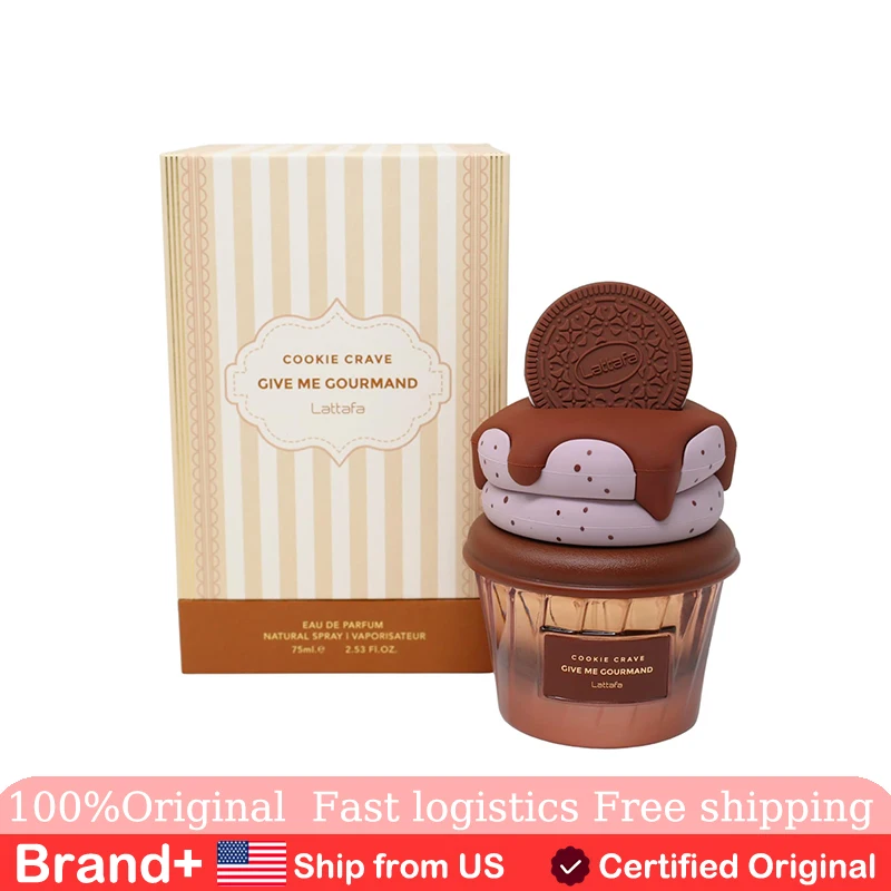 

Lattafa Cookie Crave Eau De Parfum Give Me Gourmand Collection 75ml Spray Cologne Persistence Pheromone Long lasting Fragrance