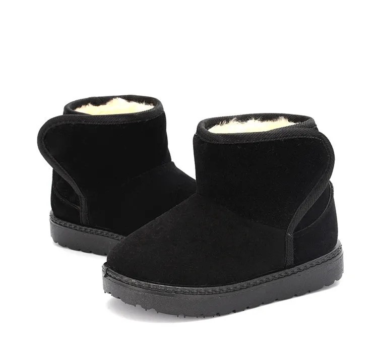 Neue Winterstiefel für Jungen und Mädchen mit Gummisohle, rutschfeste, weiche Sohle, warme, kurze Stiefel, Baumwollschuhe für Babys und Kinder, geeignet für den Außenbereich und den Alltag. – Detail 4