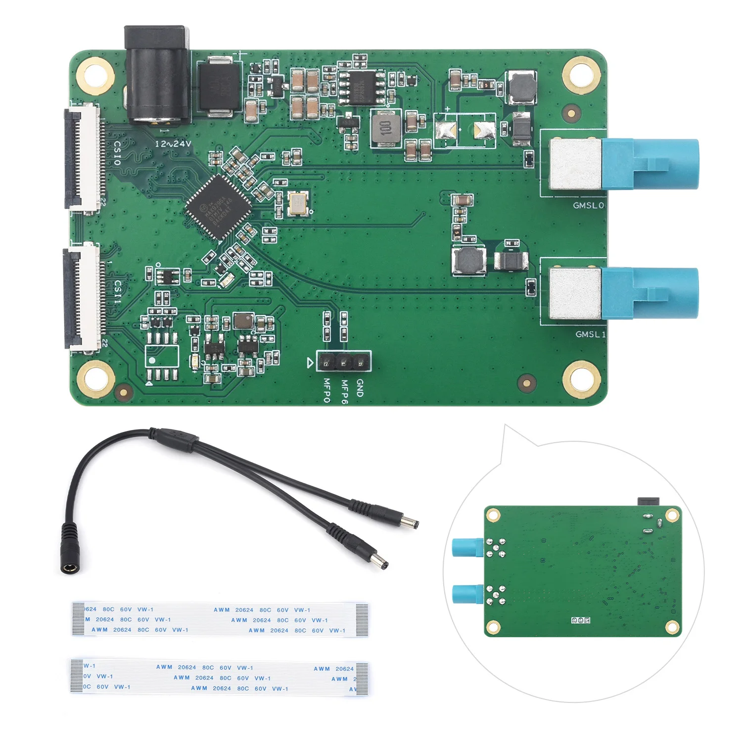 Imagem -05 - Waveshare-placa Adaptadora para Câmera ch Gmsl Equipada com Max9296a Deserializador Transmissão Serial de Alta Velocidade e Baixa Latência