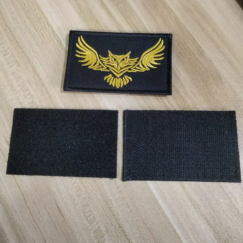 2PC Pilot Aviation Patches Swooping Owl Embroidery Hook And Loop Outdoor Tactical Morale Armband Military Badge Bag Hat Sewing