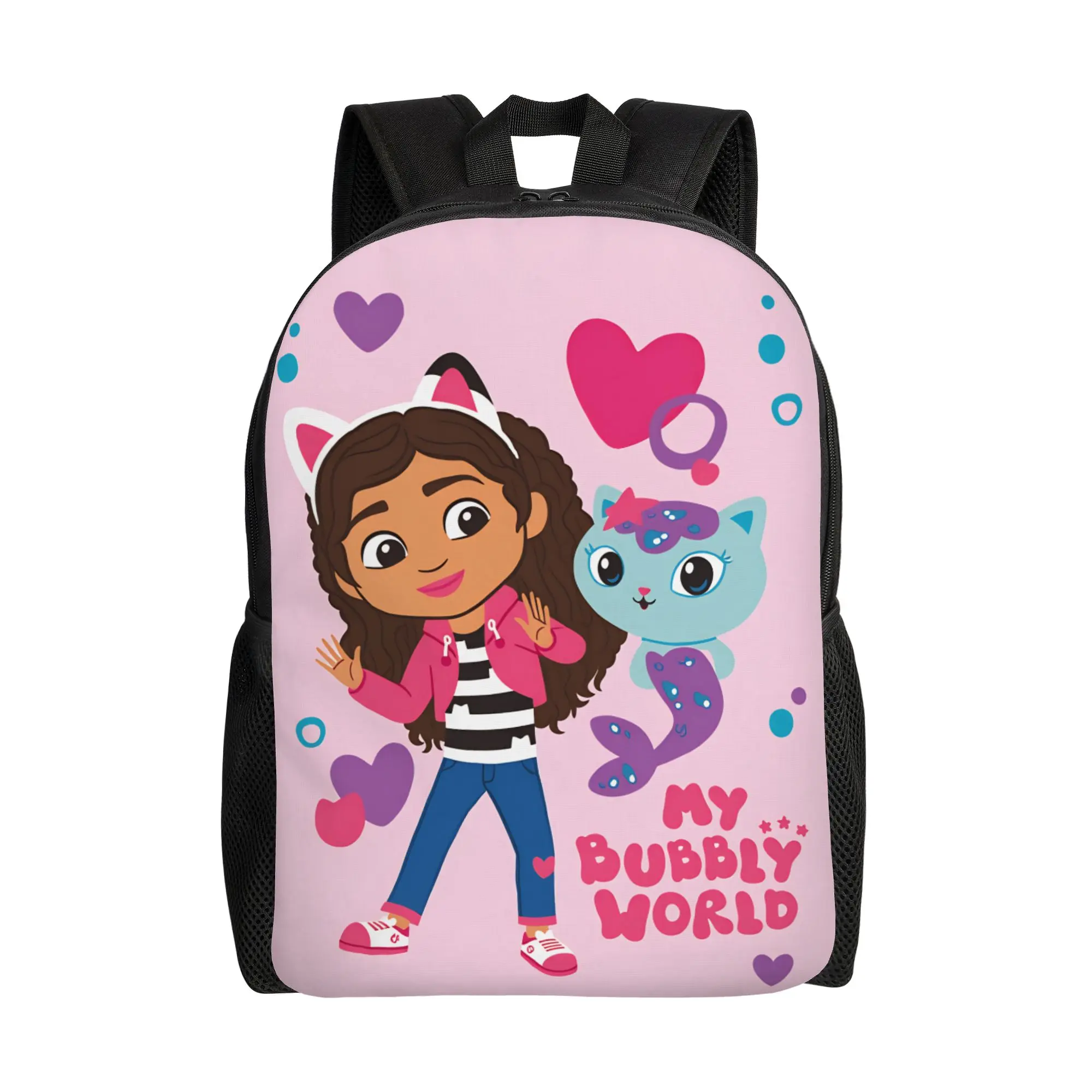 

Gabby's Dollhouse Backpack Sport Backpacks Teen Colorful Print High School Bags Leisure Rucksack