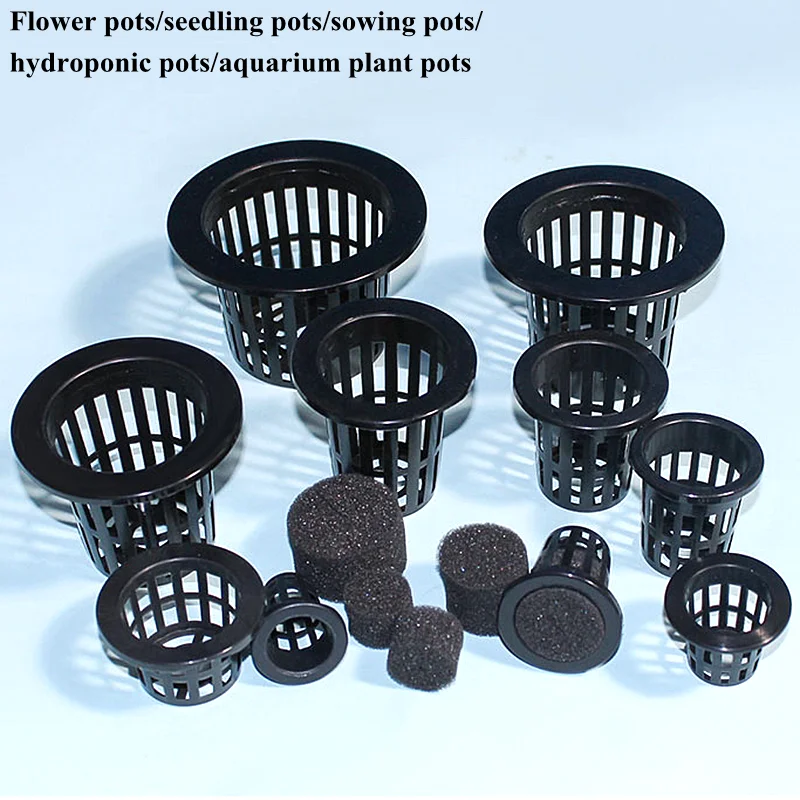 10~50 Pcs Hydroponic colonization Mesh Pot Net Cup Vegetable Planting Basket Soilless Cultivation Aquarium Plant Cultivate Pot