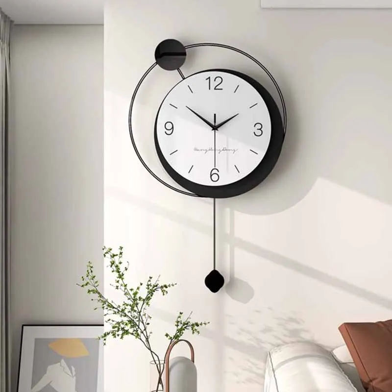 Simple European Wall Clocks Minimalism Simple Fashion Abstract Wall Clocks Quiet Light Luxury Horloge Murale Home Decoration