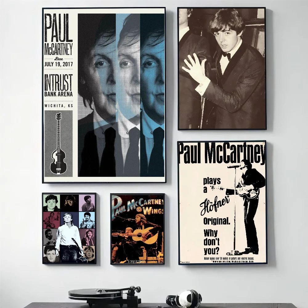 1pc Paul Singer M-McCartney Poster HD Posters Home Room Bar Cafe Decor Art Wall Painting Picture