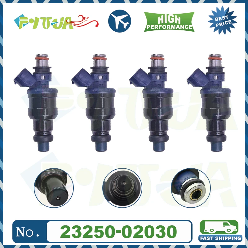 4pcs Fuel injector 23250-02030 For Toyota Carina E AT190 4AFE AT191 7AFE 92-97 Petrol Injection Valves Nozzle 2320902030 New