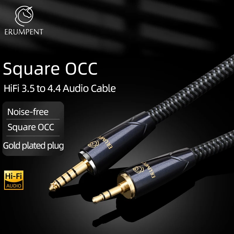 

ERUMPENT AUX Cable 3.5mm to 4.5mm Audio Extension Cable Stereo 3.5 Jack Gold-Plated HiFi Audio Line Cable for Phone Headphone