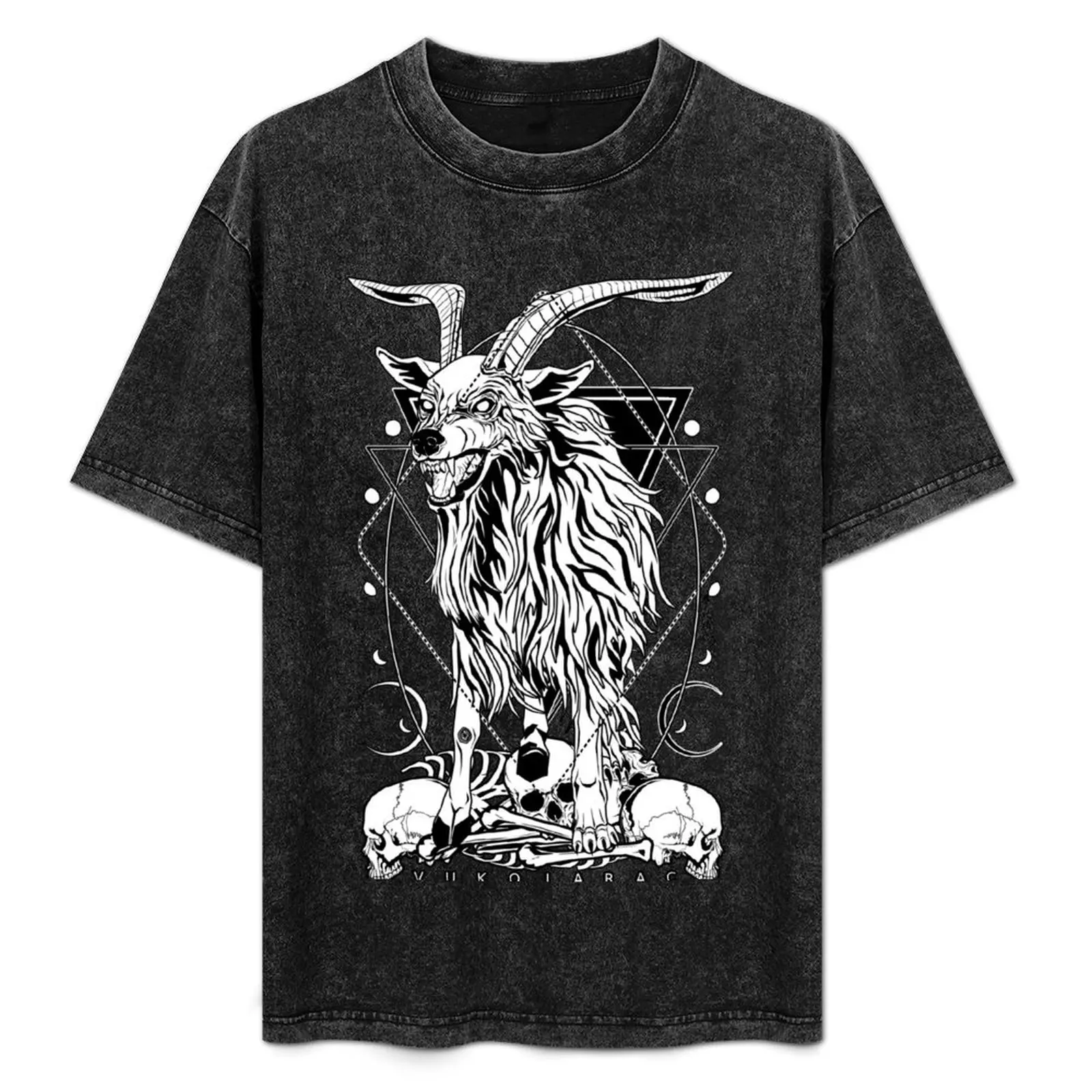 

VUKOJARAC - the mythical wolf-goat bad omen T-Shirt summer tops summer top Aesthetic clothing heavy weight t shirts for men