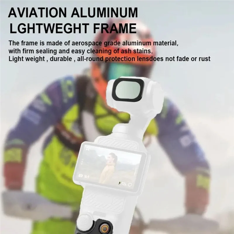 MAKE-pour Dji Osmo Pocket3 1/8 filtre souple noir revêtement multicouche Protection haute résistance accessoires de caméra à cardan portable