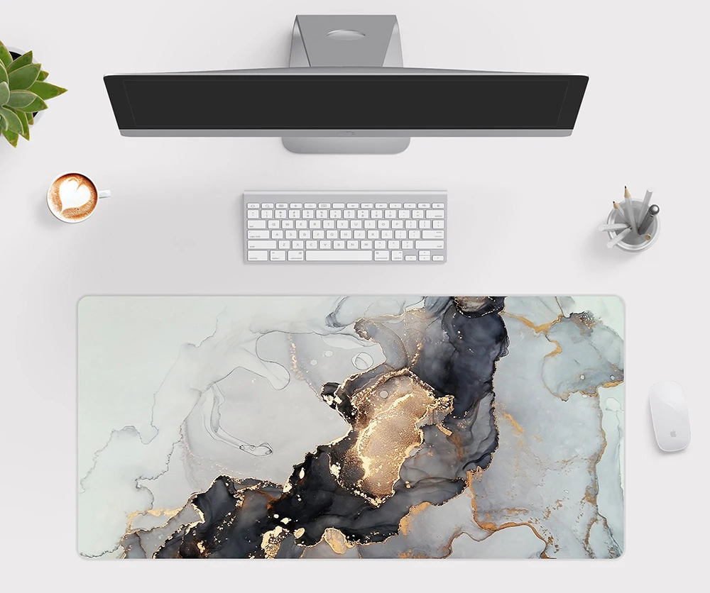 

Marble Desk Mat Abstract Liquid Pattern Mouse Pad Gaming Xl Large Mousepad Non-slip Rubber Desk Pad Laptop Computer Keyboard Mat