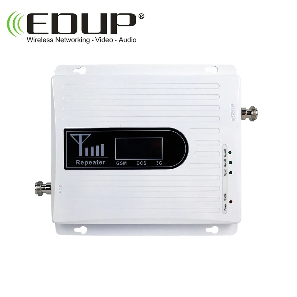 EDUP hot selling tri band network booster for gsm mobiles signal booster