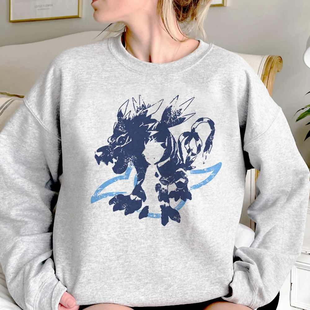 Felpe con cappuccio Digimon donna stile coreano anime anni '90 sweat y2k abbigliamento cappuccio felpe estetiche da donna