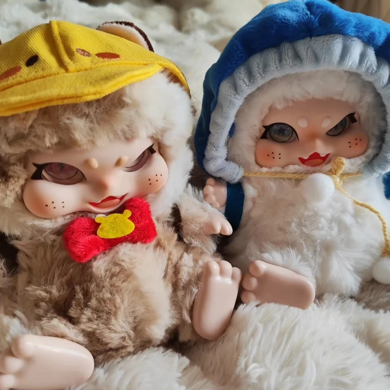 

Baby Three Fantasy Street Series Plush Blind Box Pendant Doll Cute Anime Action Figure Caixa Mystery Box Dolls Girls Gift Toys