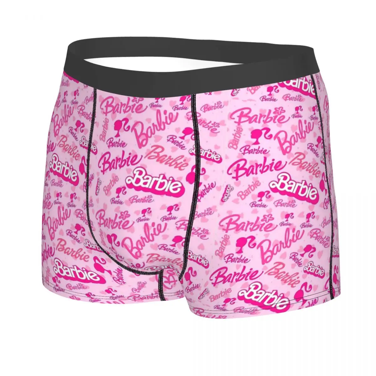 Custom Male Novelty Cute Barbie Underwear Boxer Briefs Stretch Shorts Panties Underpants