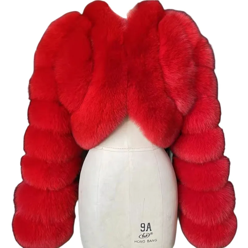 เสื้อโค้ทขนเฟอร์เทียมแบบครอป รุ่นใหม่ แฟชั่นสำหรับผู้หญิง เสื้อแจ็คเก็ตขนเฟอร์เทียม เสื้อโค้ทฤดูหนาวสำหรับผู้หญิง เสื้อคลุมแฟชั่นสำหรับผู้หญิง