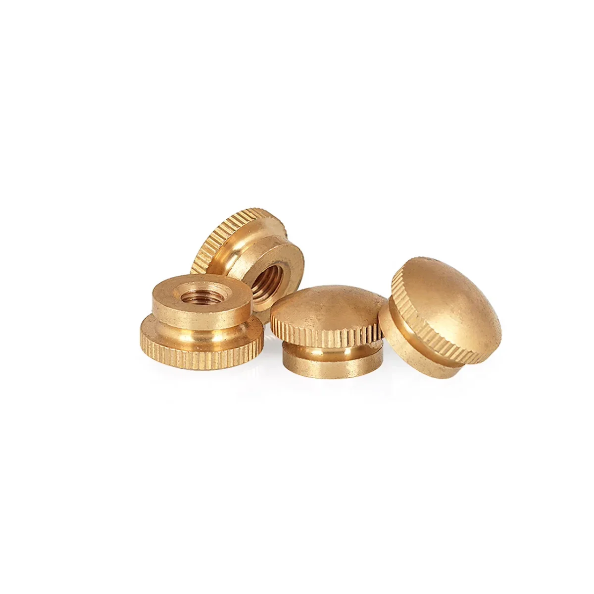 

Brass High Head Hand Twisted Nut / Copper Natural Color Hand Twisted Nut / Step Blind Hole Nut M3-M10