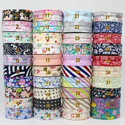 Printed Bias Binding Tape, Edge Cloth Strip, Craft DIY Apparel Sewing Ribbon, Size 25mm x 5m, New Arrived