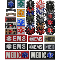 Reflective Medic EMS EMT MED Paramedic Tactical Patch Infrared IR First Aid Military Emergency Rescue Star Life Patch