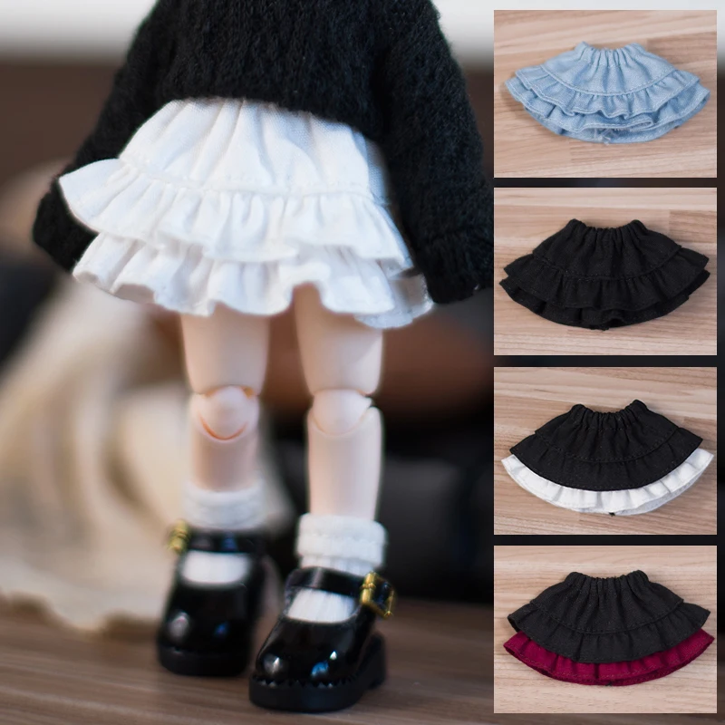 Ob11 Doll Clothes Cake Skirt Dolls Half Skirt Bjd Doll Short Skirt For P9, P10, Ob11,Obitsu11,Molly, Gsc, Ymy, 1/12bjd Doll