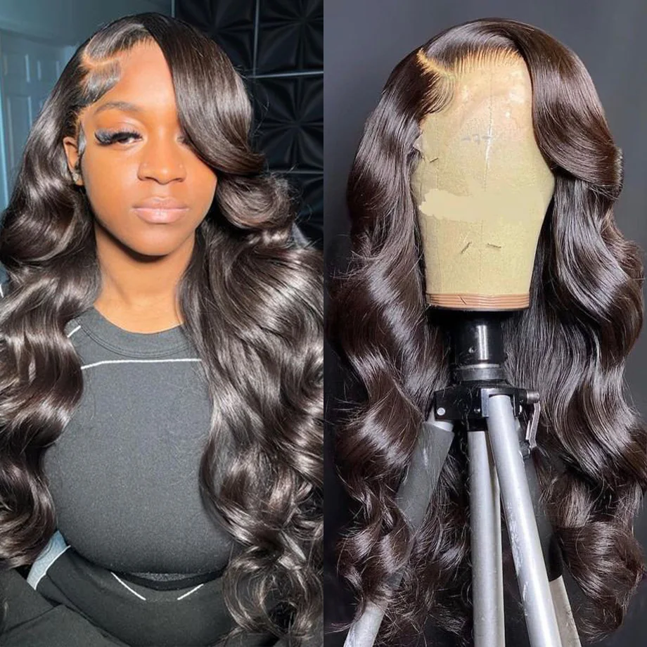 

13x4 13x6 Hd Body Wave Lace Front Wig Pre Plucked 30 40 Inch Loose Wave Lace Frontal Wig 100% Human Hair Wigs On Clearance Sale
