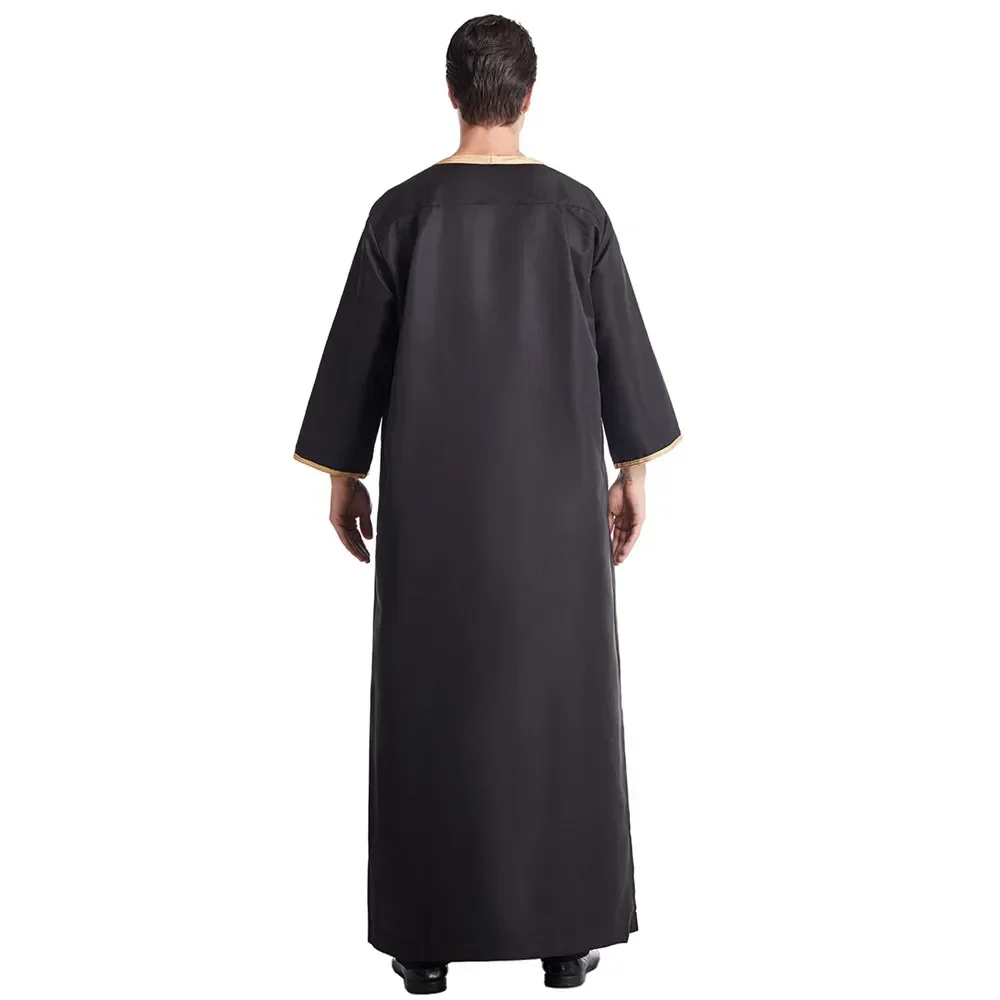 Men Long Robe Eid Muslim Man Jubba Thobe Modest Islam Clothing Dubai Saudi Abayas Prayer Abaya Kaftan Ramadan Morocco Dress 2025