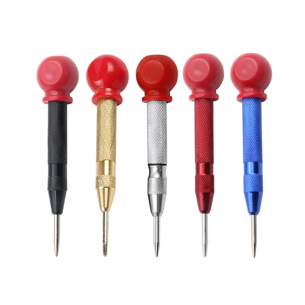 Automatic Centre Punch General Woodworking Metal Drill Adjustable Spring Loaded Automatic Punch Hand Tools for Metal Wood Glass