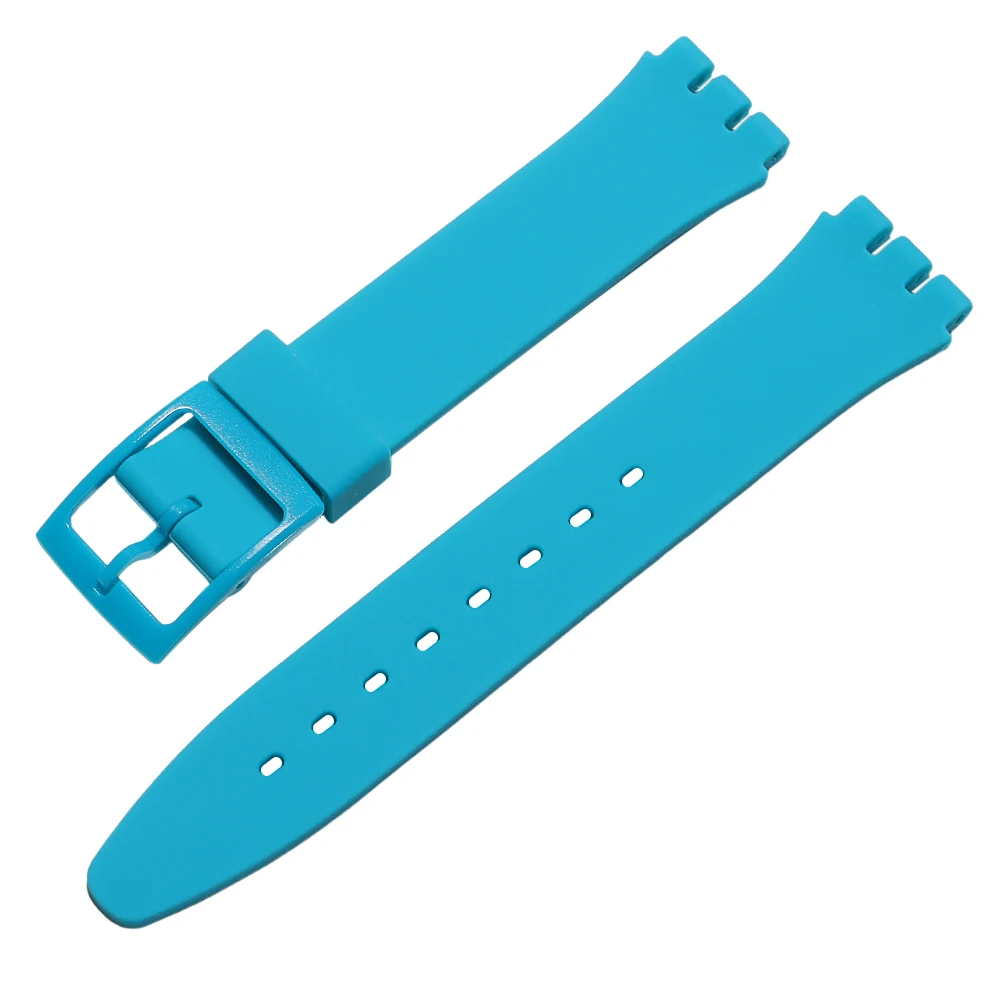 Silikon-Uhrenarmband für Swatch, buntes Sportarmband, Ersatz-Armband, Gummi-Uhrenzubehör, 16 mm, 17 mm, 19 mm, 20 mm – Detail 23