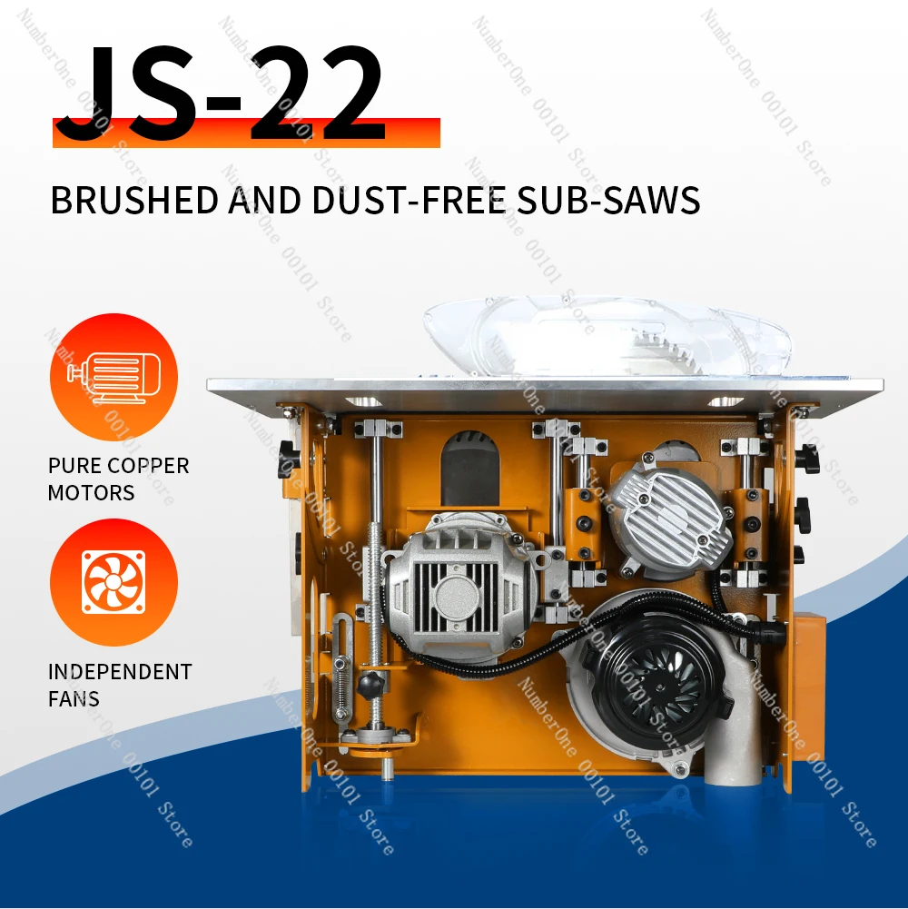 JZY professional woodworking crack saw wood cutting machine high precision JS-22 brush motor dust saw machine