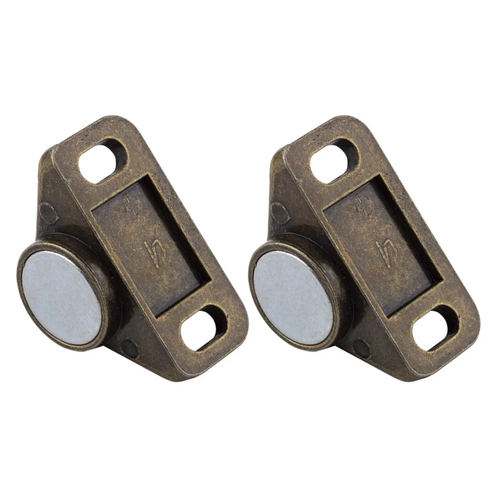 

2 Pcs Switch Buckle Hook Magnetic Alloy Latch up Door Catch Closer Cupboard Zinc Cabinet Wardrobe