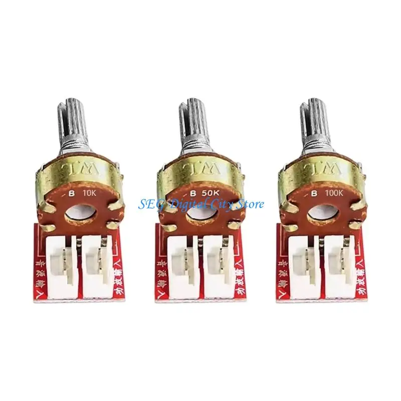 U75B Double Potentiometer Sound Control Board For Stereo Systems And Auditory Equipment