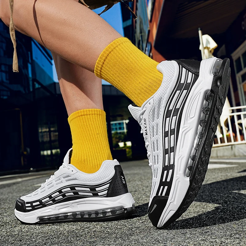 Men's Casual Sneakers Breathable Mesh Upper Tenni Walking Shoes Outdoor Adventures Modern Style in Athletic Footwear Shoes Man