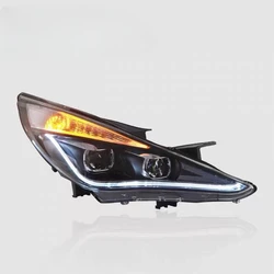 For Hyundai Sonata YF Sonata I45 Angel Eyes LED front light 2009- 2014 year tlz