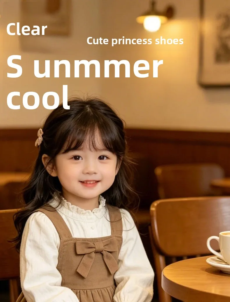 Prinzessinnen-Mädchen-Sandalen 2026 Neue Sommer Anti-Rutsch Weiche Sohle Niedliche Schleife Atmungsaktive Kinderschuhe Baby Kleinkind Strand-Sandalen – Detail 3