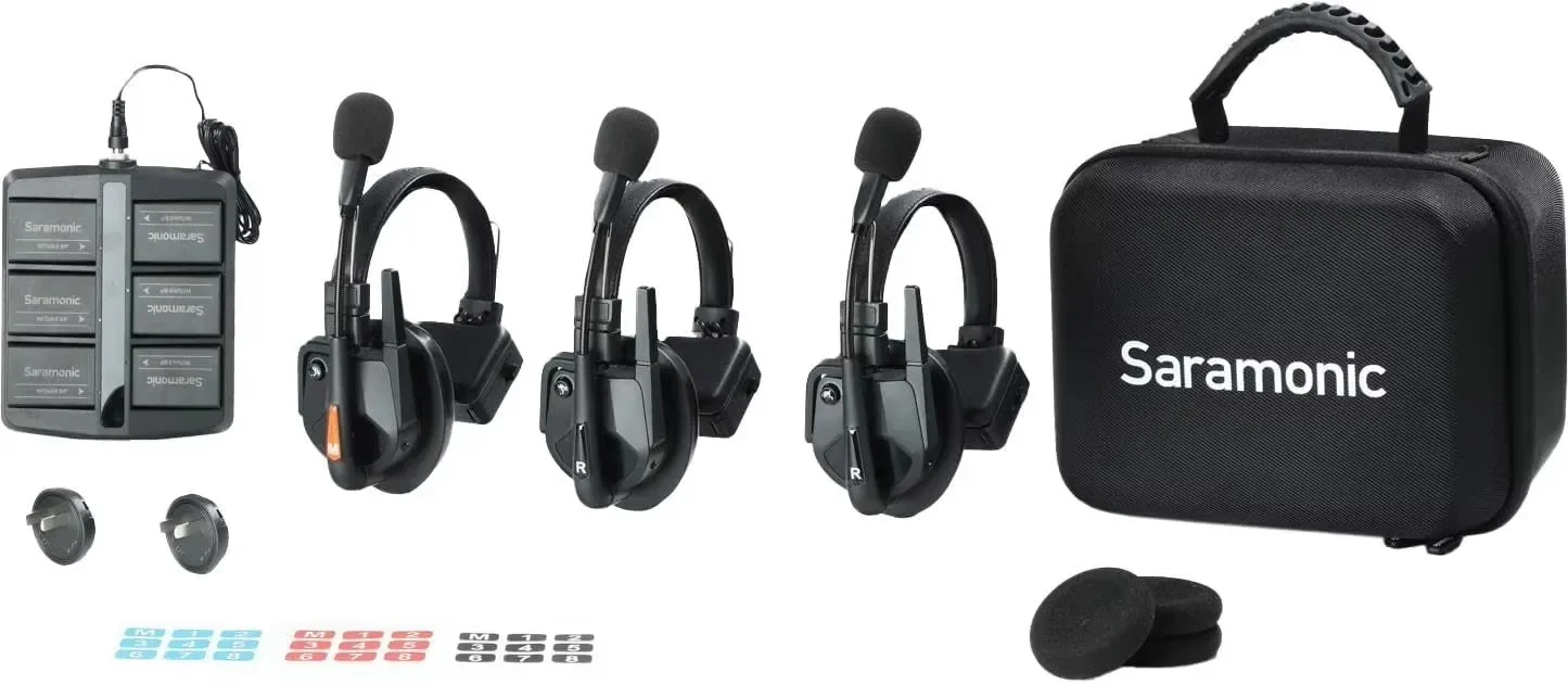 Saramonic WiTalk9 WT3S Полнодуплексная беспроводная гарнитура Домофонная система 500 м Ran Team Communication 1 Master 2 Remote Walkie Talkie
