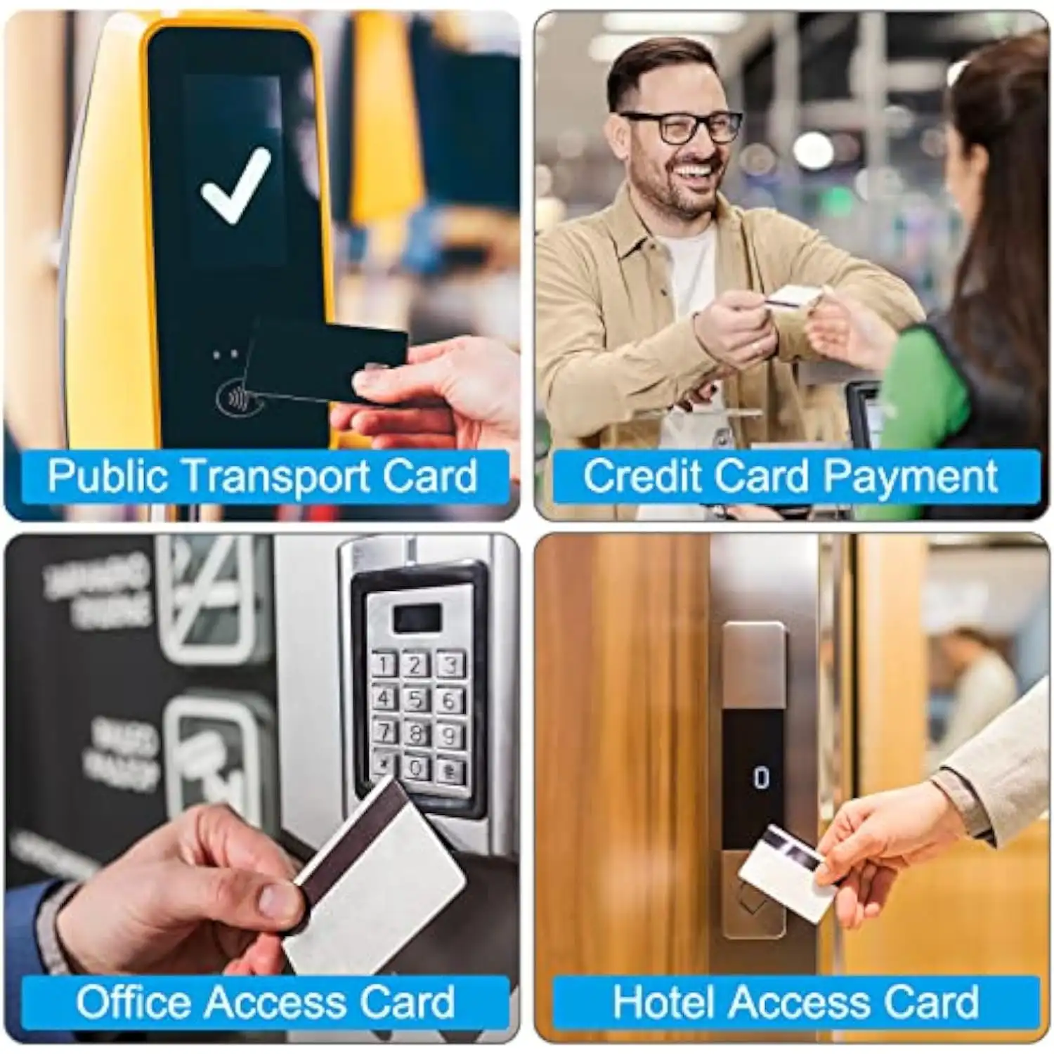 Mangas de bloqueio RFID, prevenção de roubo de identidade de alumínio, cartões de crédito, mangas protetoras seguras para bolsa NFC, 100 peças