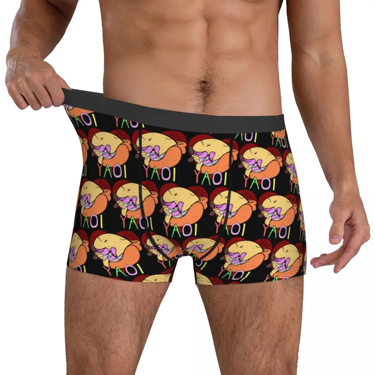 Smiling Friends Yaoi Underwear Man Panties Printed Funny Boxershorts Hot Sale Shorts Briefs Large Size