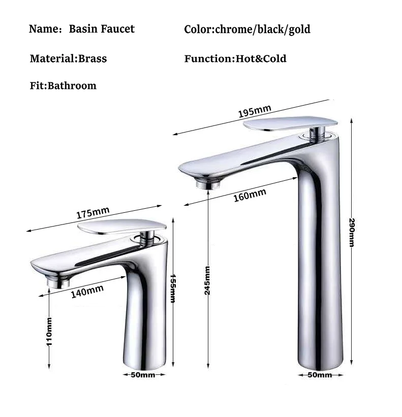 Bathroom cabinet black and white gold multi-color hot and cold brass table down hand washing toilet face basin faucet