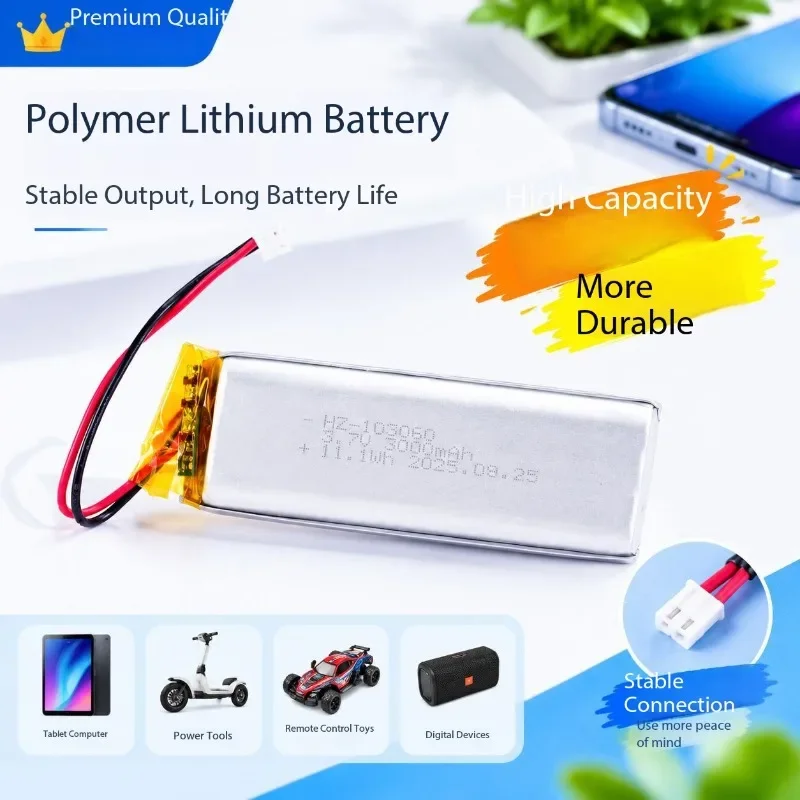High Energy Density For 103080 3.7V 3000mAh Semi-solid-state Lithium-ion Polymer Prismatic Battery